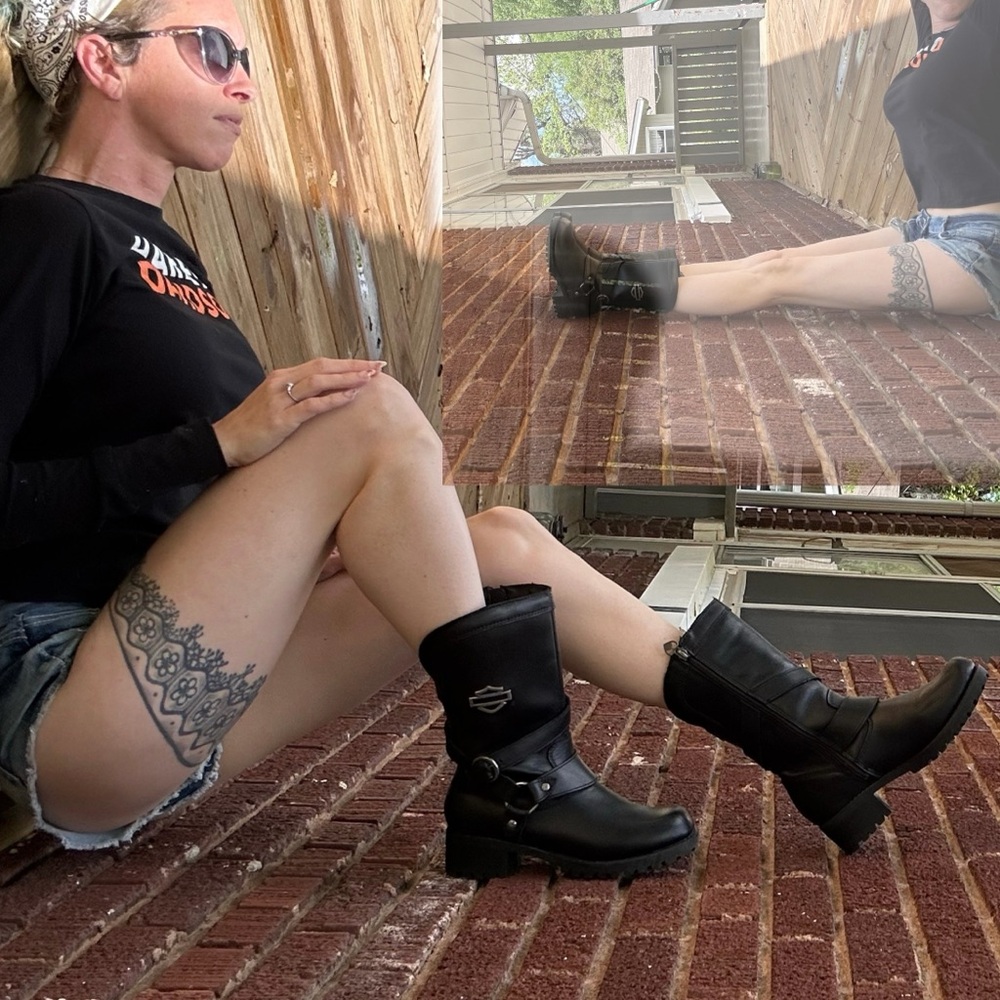 Size 7 Harley Davidson riding boots